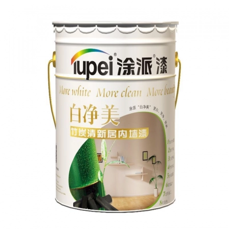涂派“白净美”竹炭清新居内墙漆